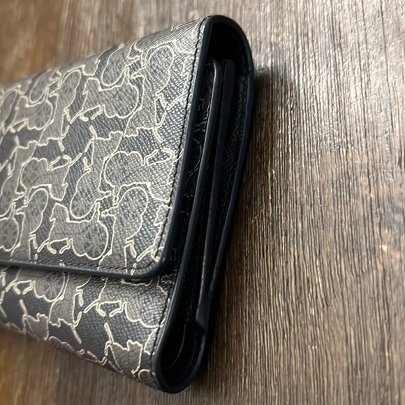 EUC CELINE WALLET BROWN & BLACK W/ HORSE & CARRIAGE - Picture 3 of 13